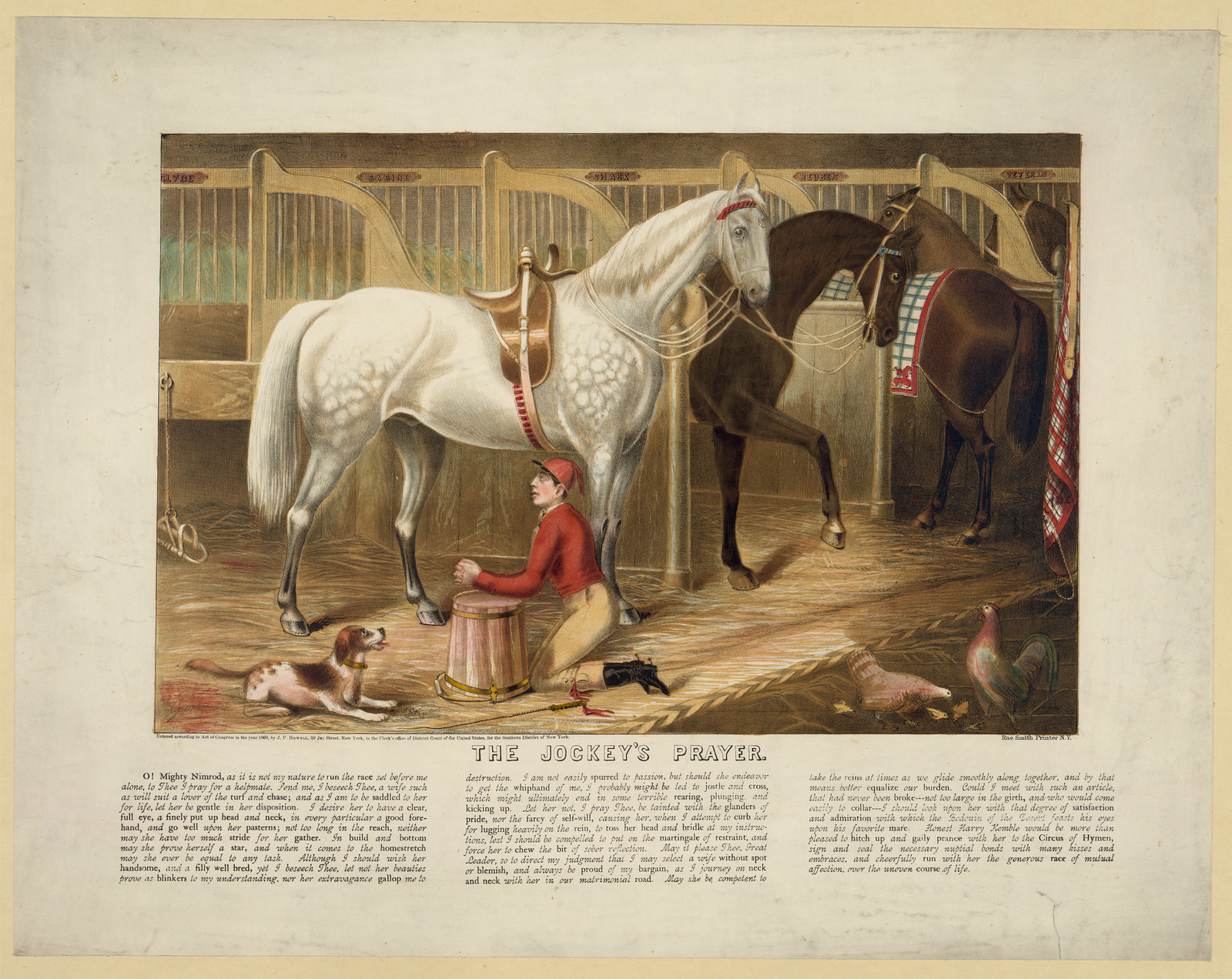 The Jockey's Prayer — historic image