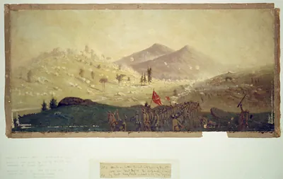 Attack on Little Round Top held by the 5th Corps commanded by General Sykes