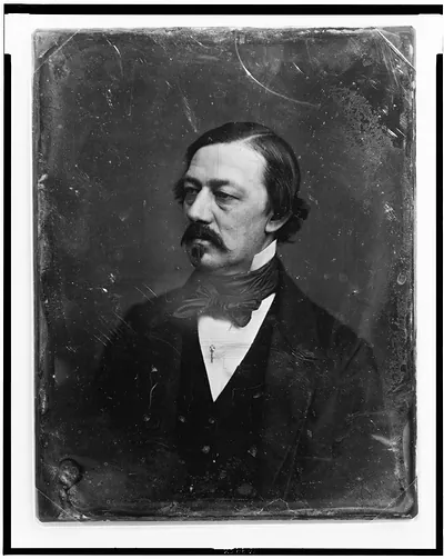 [Henry William Herbert, head-and-shoulders portrait, three-quarters to left, with mustache and imperial]