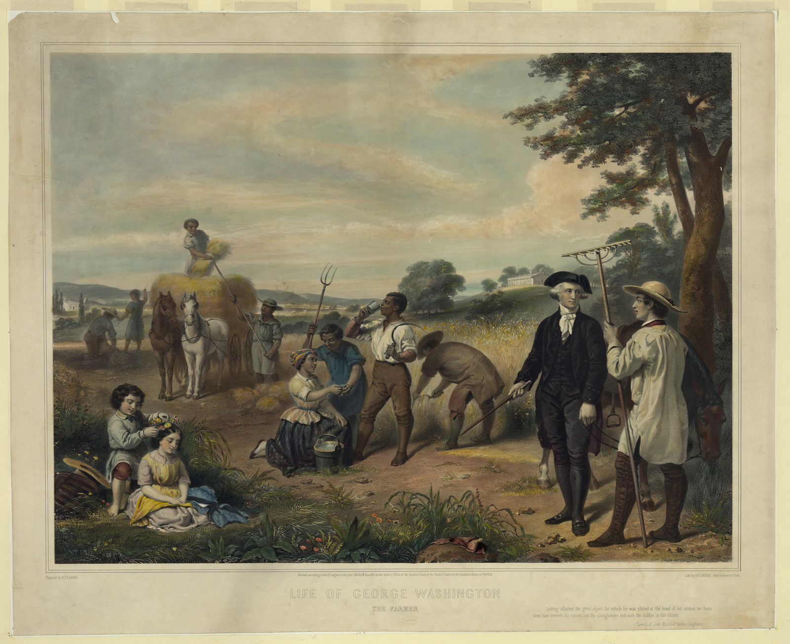 Life of George Washington: The Farmer — historic image