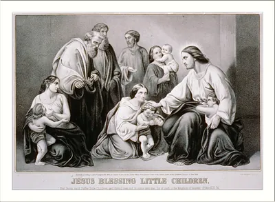 Jesus blessing little children