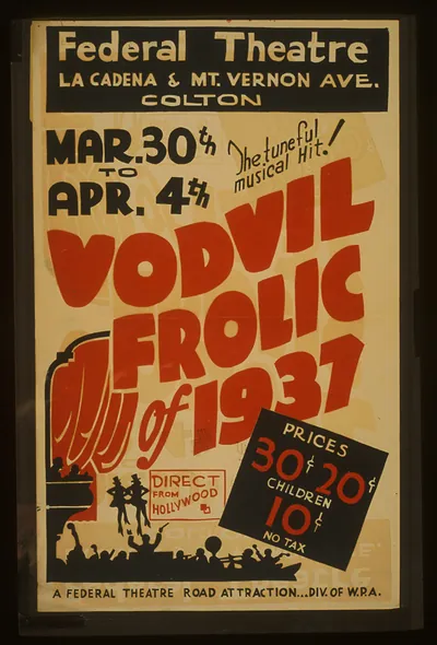 The tuneful musical hit! Vodvil frolic of 1937 - direct from Hollywood