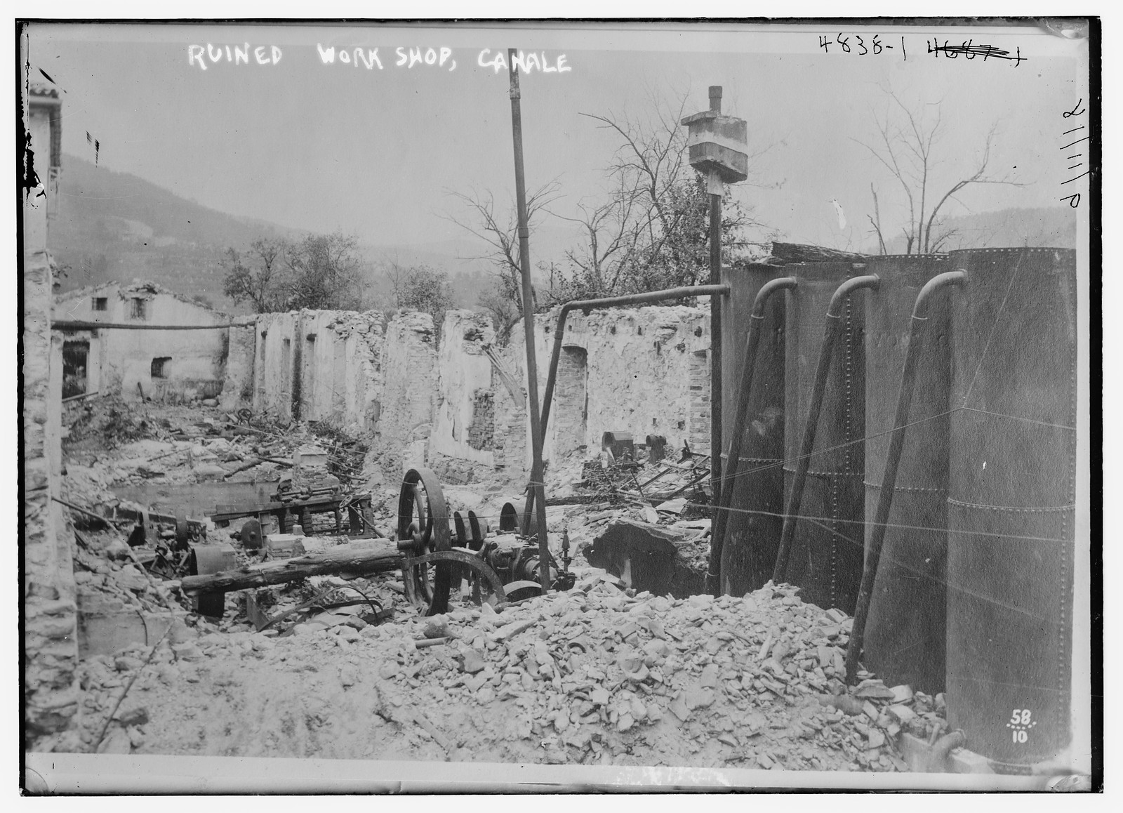Ruined Work Shop, Canale, n/a — historic photograph