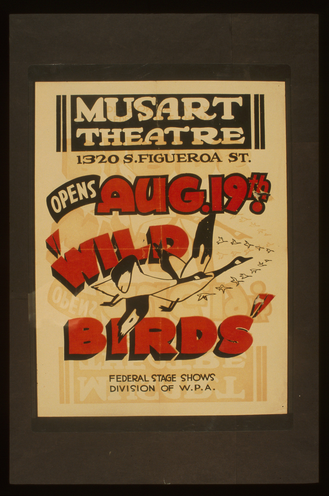 Wild birds, 1936 — vintage poster
