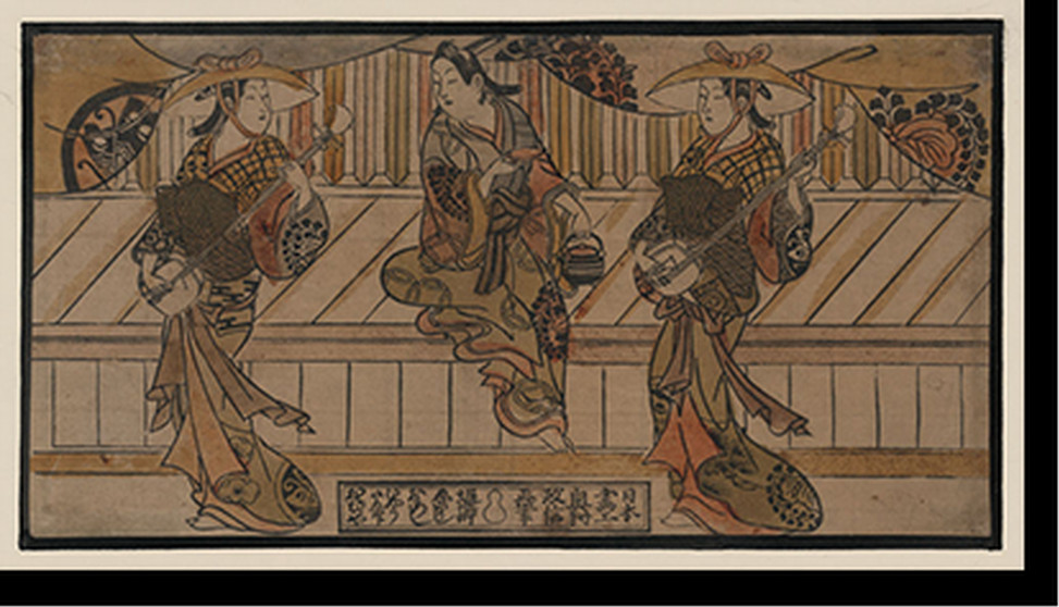 Antique Photo Print - Japanese Ukiyo-e print - Historic Wall Art Gift (2), 1750 — historic photograph