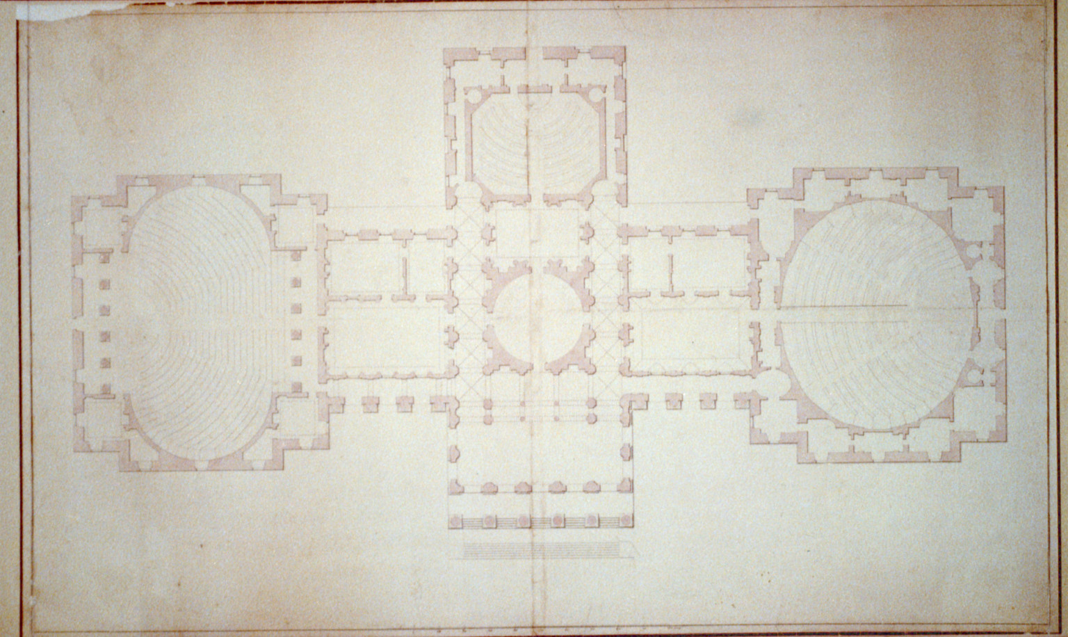[United States Capitol, Washington, D.C. First story plan], and Engineering (ADE) Drawings" (http://www.loc.gov/rr/print/res/103_ade.html)." — historic drawing