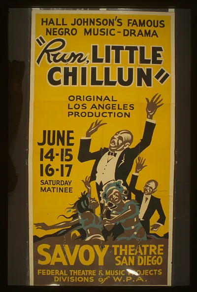 Hall Johnsons famous negro music-drama Run little chillun Original Los Angeles produc