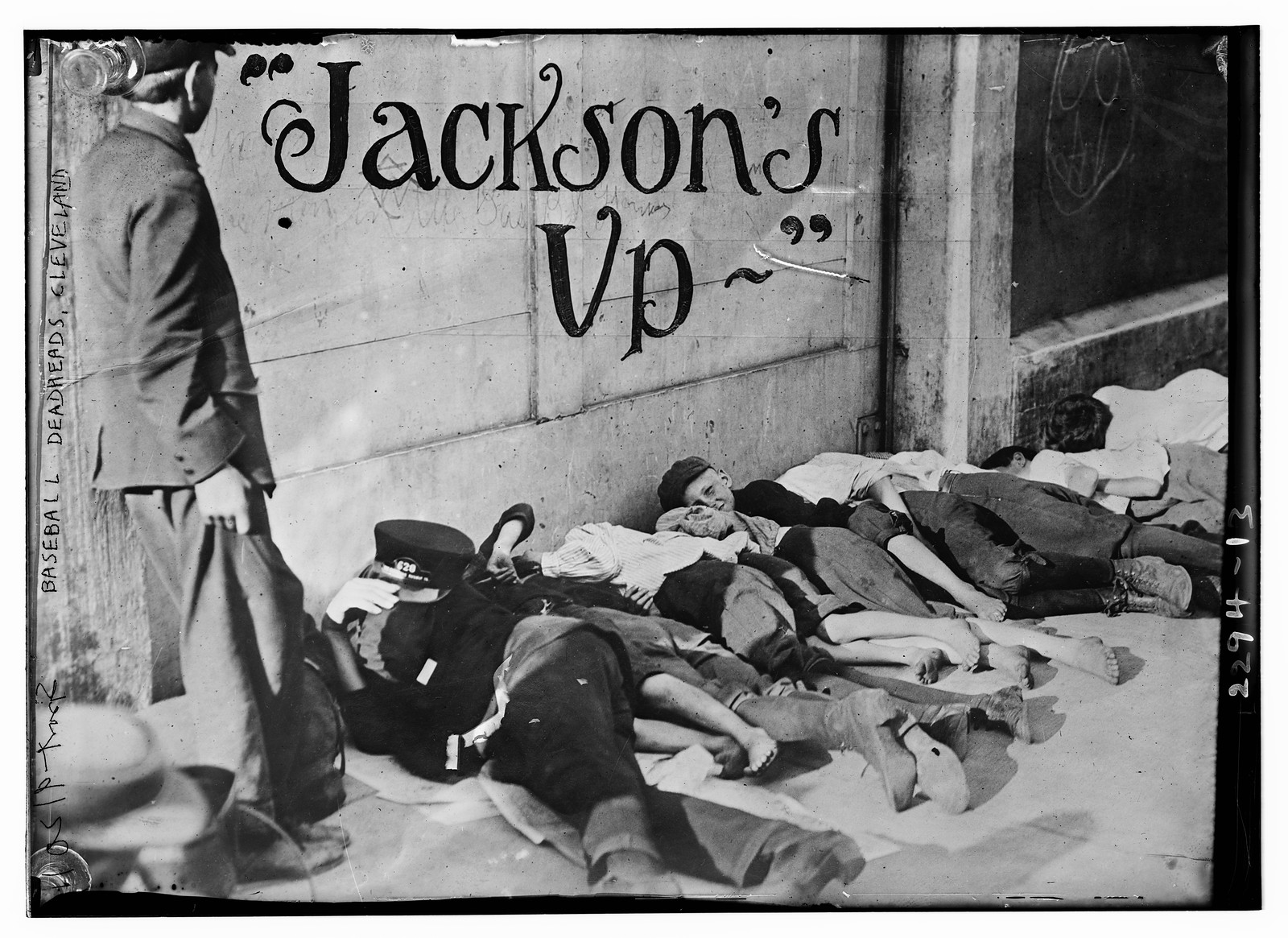 Baseball deadheads, Cleveland, [ca. 1911] — historic photograph