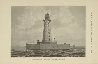 Light-house on Stannard's Rock, Lake Superior