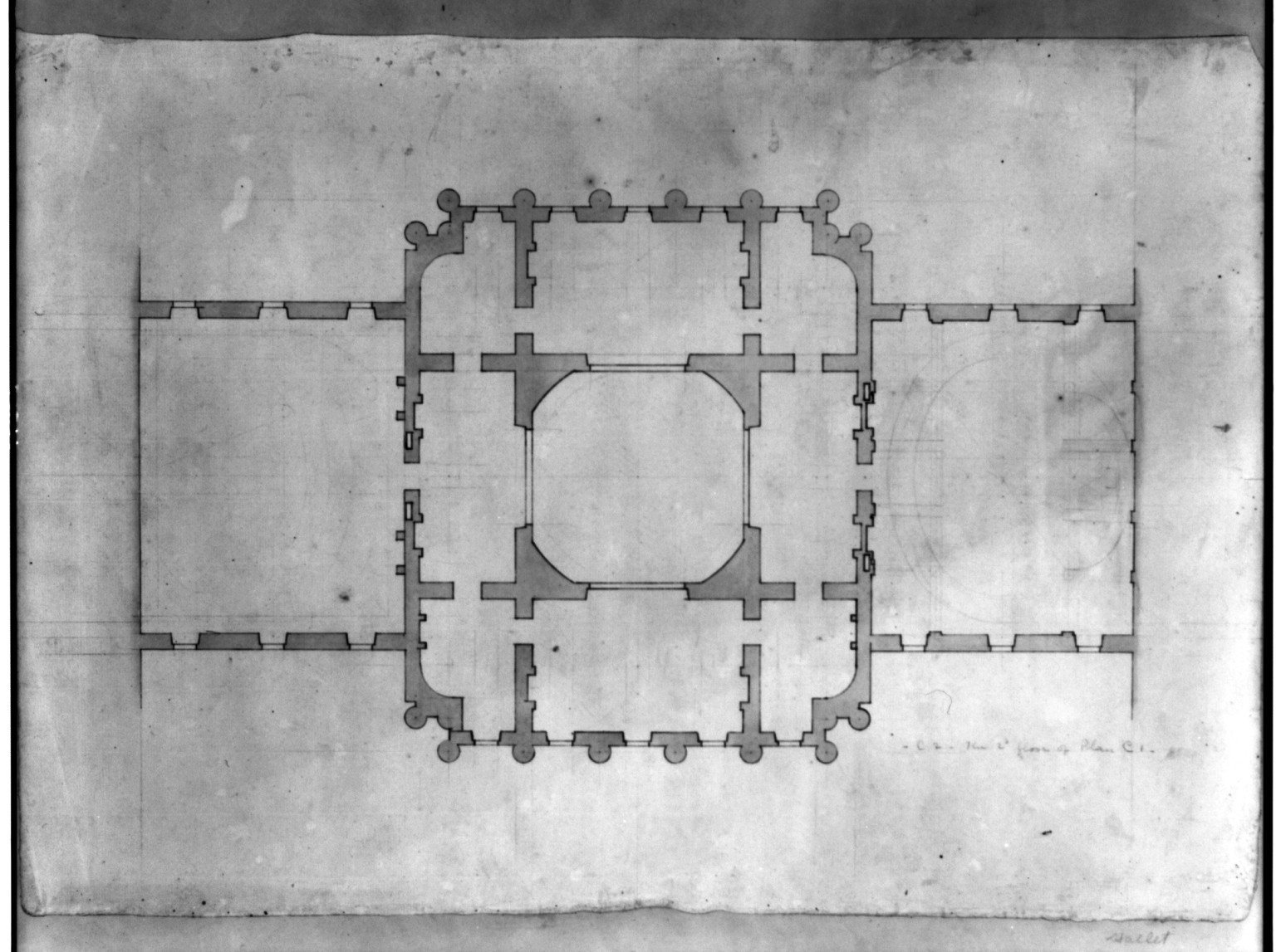 [United States Capitol, Washington, D.C. Second floor plan], and Engineering (ADE) Drawings" (http://www.loc.gov/rr/print/res/103_ade.html)." — historic drawing