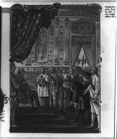 Franklin's first audience before King Louis XVI, at Versailles. March 20, 1778