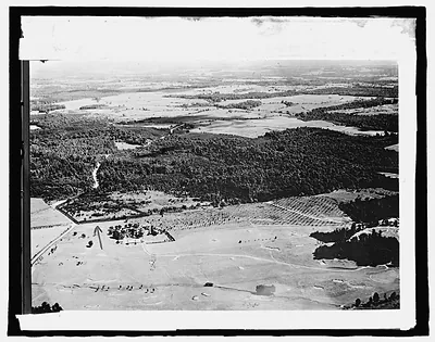 Congressional Country Club, [Bethesda, Maryland]; air view