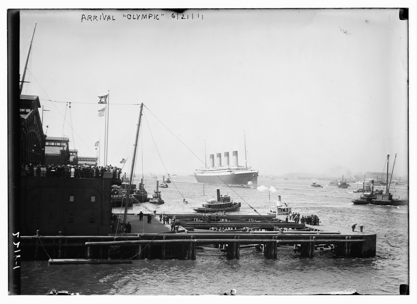 Arrival OLYMPIC 1911, 1911 — historic photograph