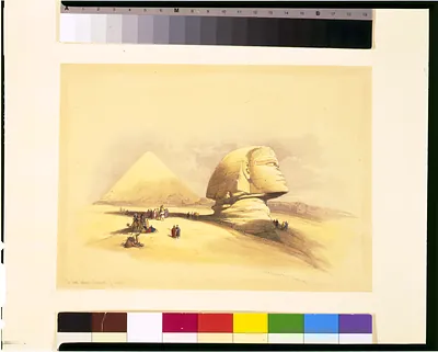 The Great Sphinx, pyramids of Girzeh / David Roberts, R.A.