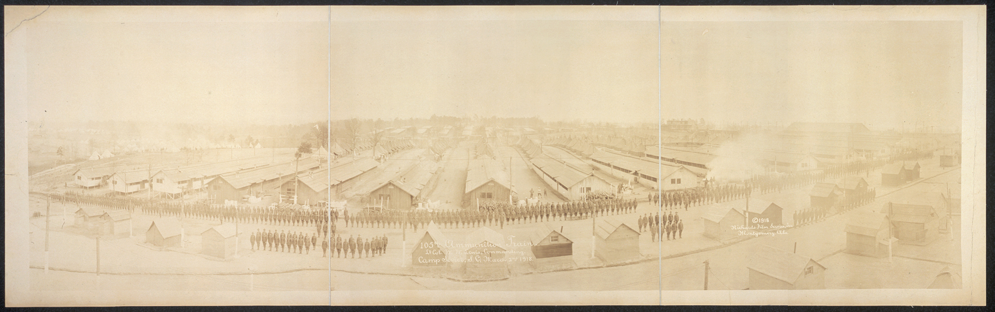 105th Ammunition Train, Camp Sevier, South Carolina, 1918, 1918 — historic image