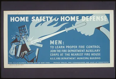 Home safety is home defense Men (S) to learn proper fire control join the fire departmen