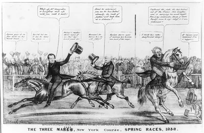 The three mares/mayors, New York course, spring races, 1838