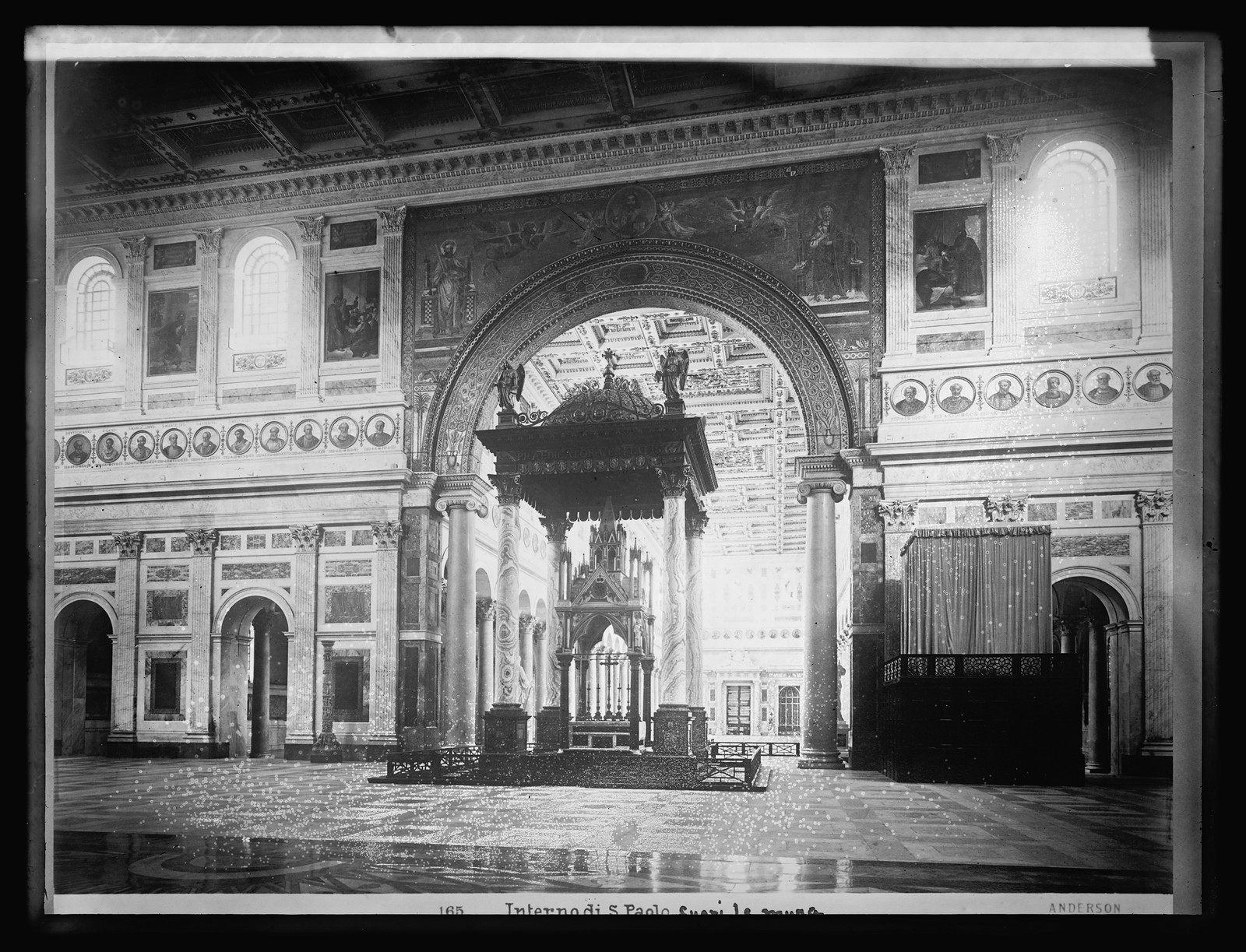 Italy, Rome, St. Paolo (interior), [between 1918 and 1928] — historic photograph