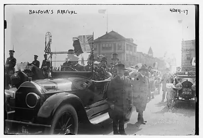 Balfour's arrival