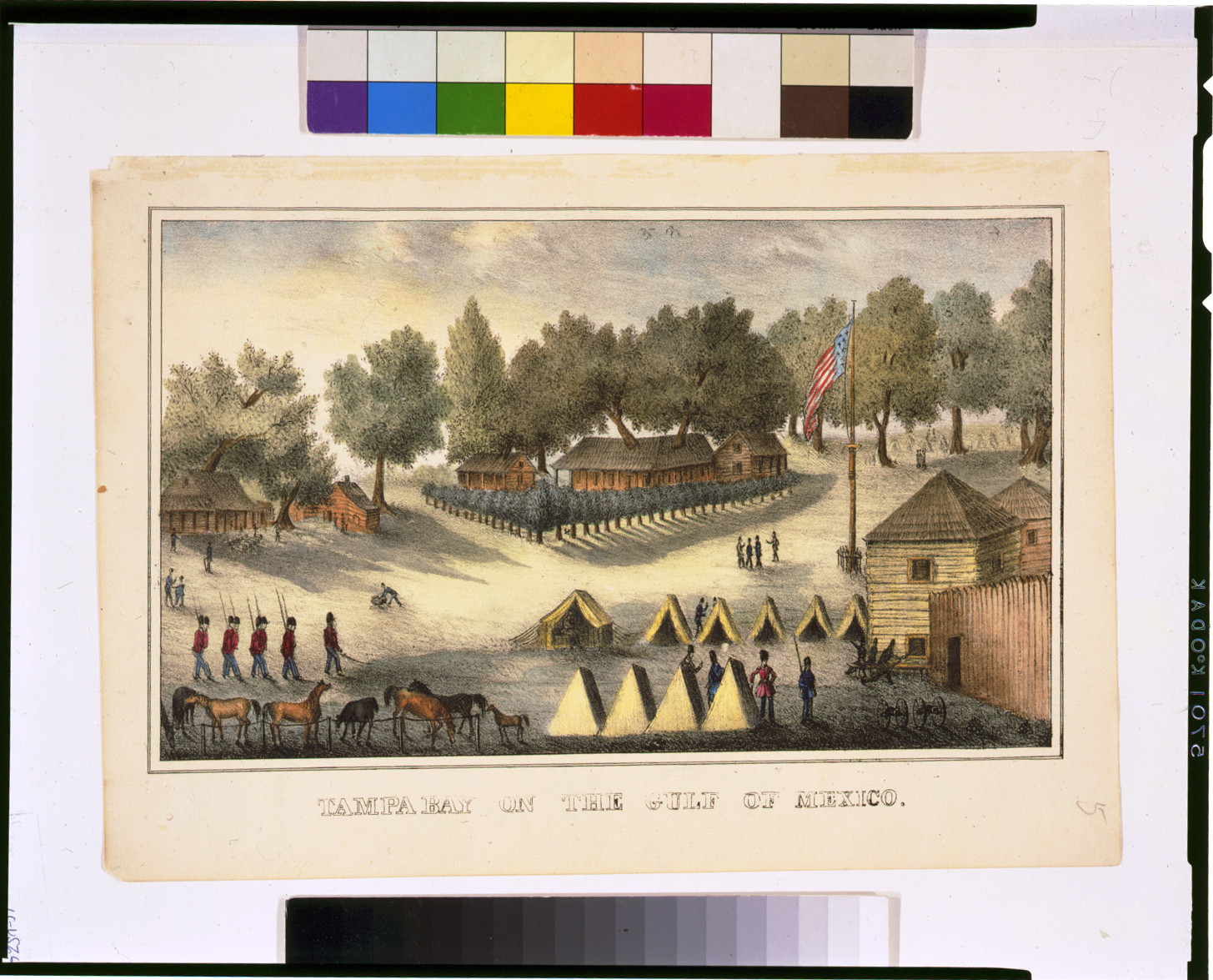 Tampa Bay on the Gulf of Mexico, [Charleston, S.C. : T.F. Gray and James, 1837] — antique lithograph