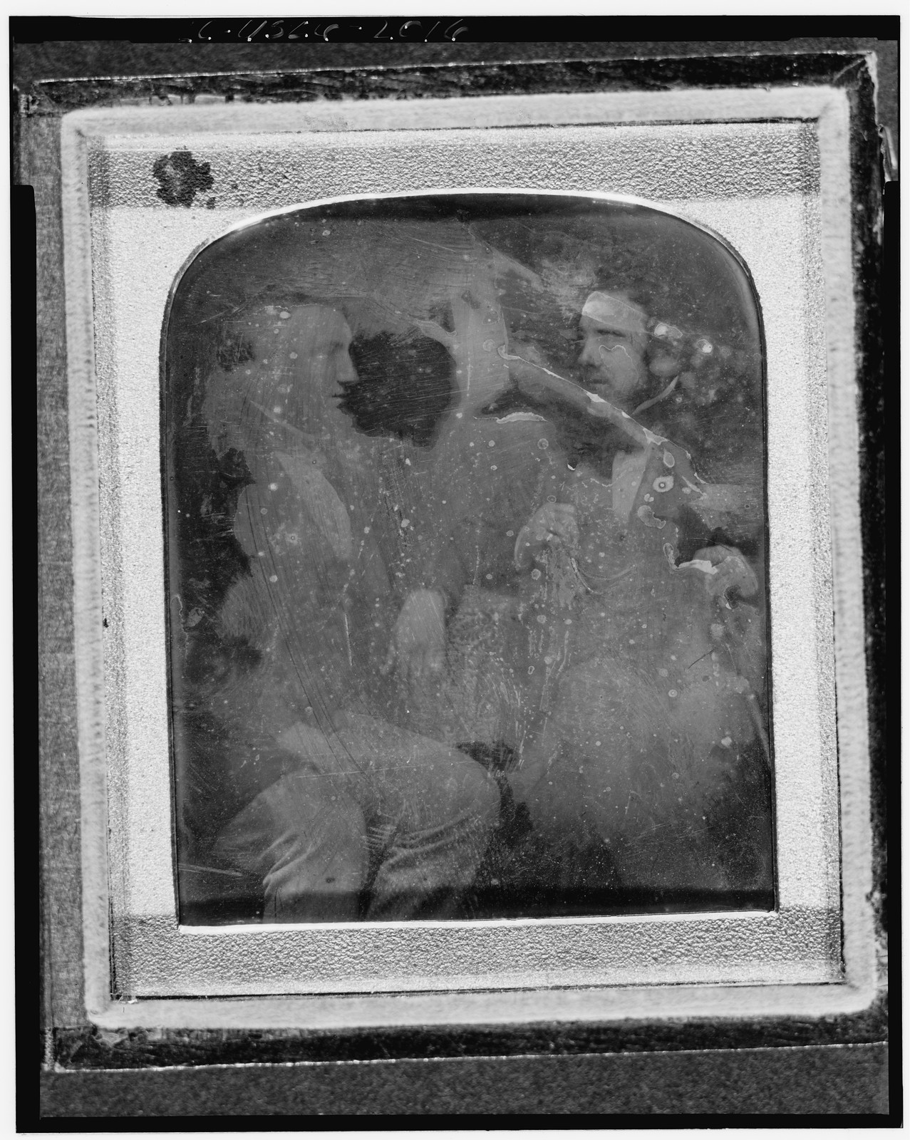 [Alexander Melville Bell and David Charles Bell, three-quarter length portrait, seated], [between 1840 and 1850] — historic photograph
