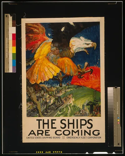 The Ships Are Coming, United States Shipping Board poster