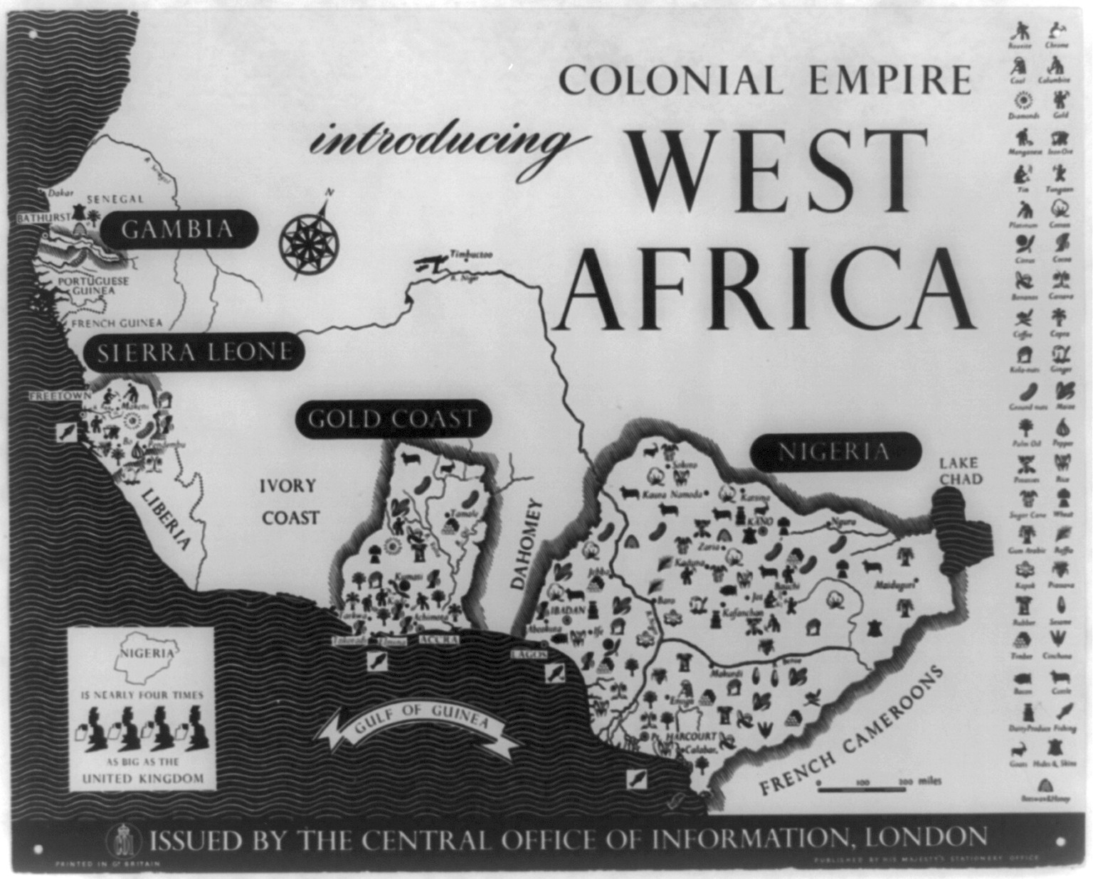 Colonial Empire introducing West Africa, 1948 — historic photograph