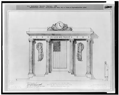 Inscription over dais, House of Representatives, United States Capitol