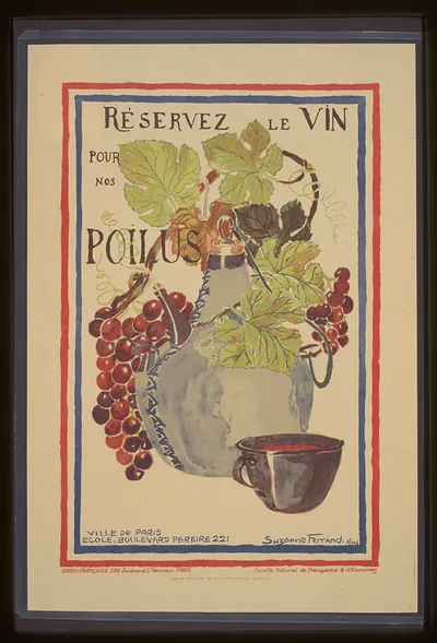 Reacuteservez le vin pour nos poilus