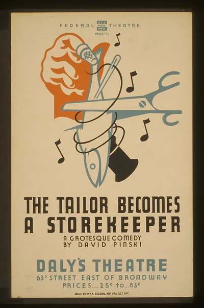 The tailor becomes a storekeeper A grotesque comedy by David Pinski (S) Dalys Theatre.
