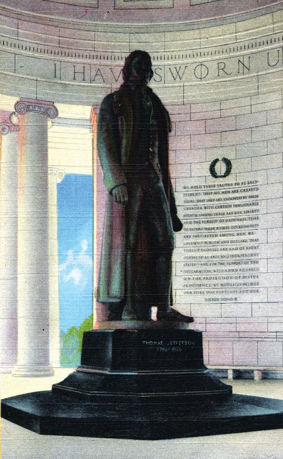 Jefferson Memorial Postcard — vintage postcard