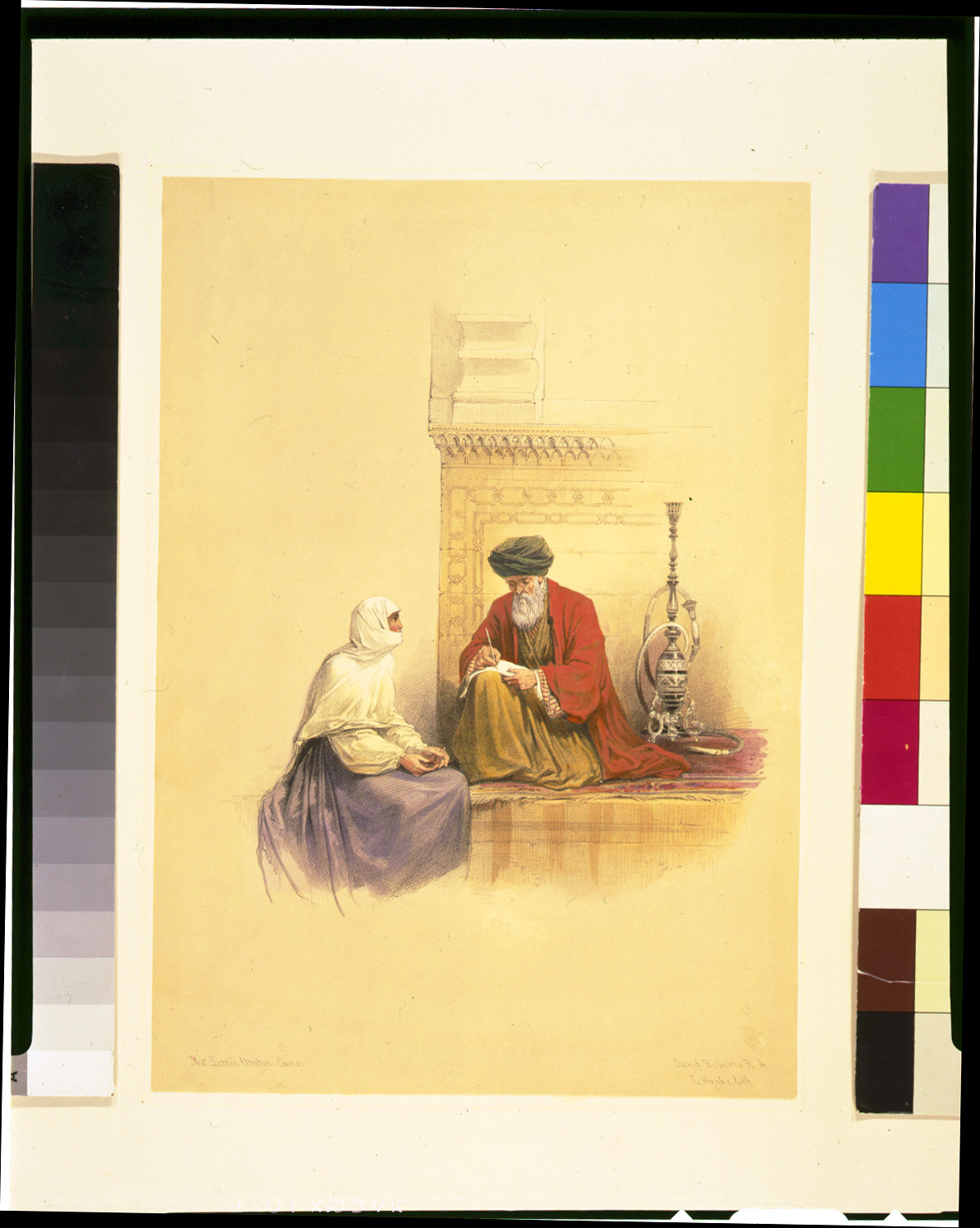 The letter writer, Cairo / David Roberts, R.A., [published between 1846 and 1849] — antique lithograph