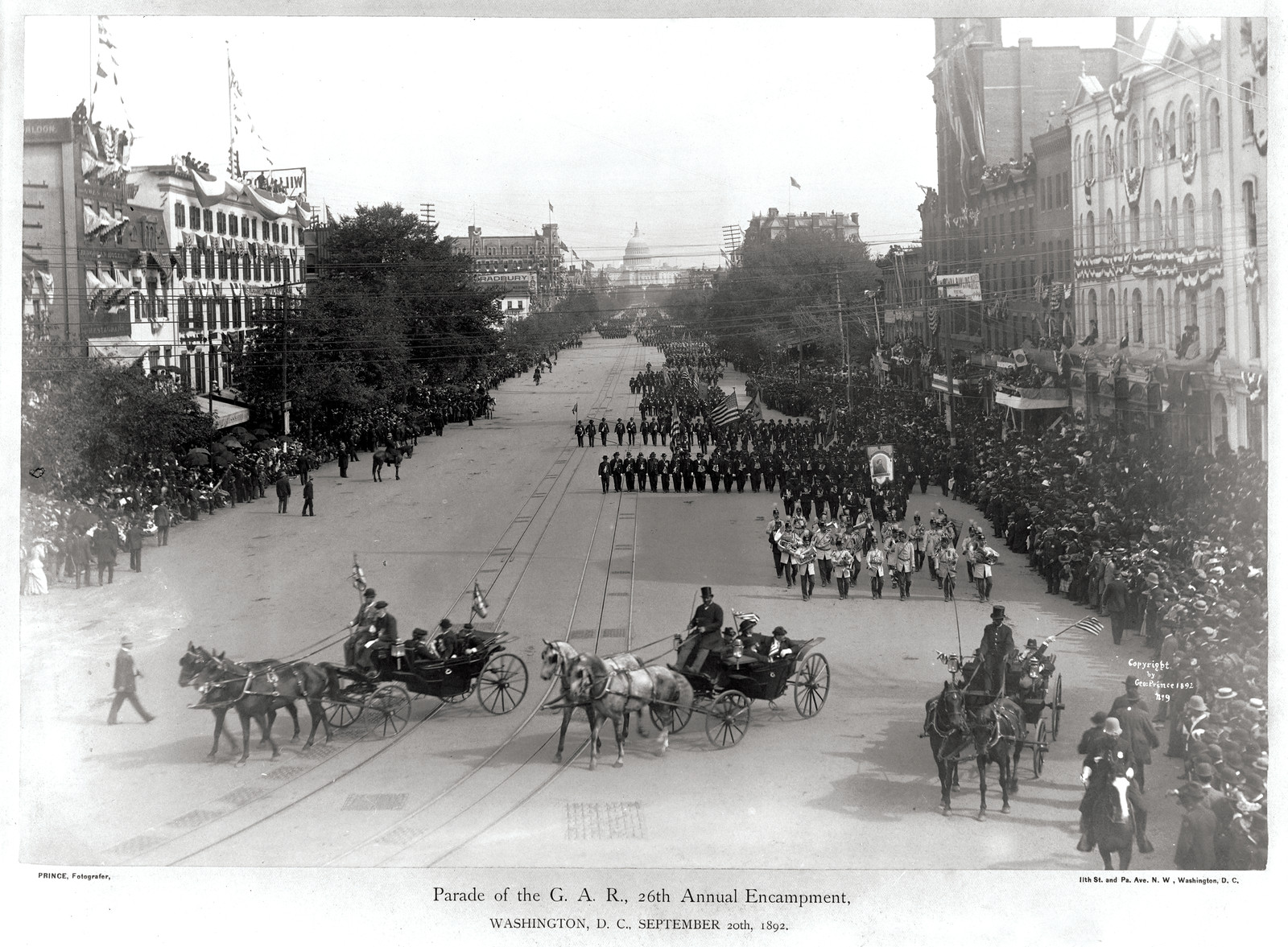 Parade of the G.A.R., 26th Annual Encampment, Washington, D.C., September 20th, 1892, 1892 — historic photograph