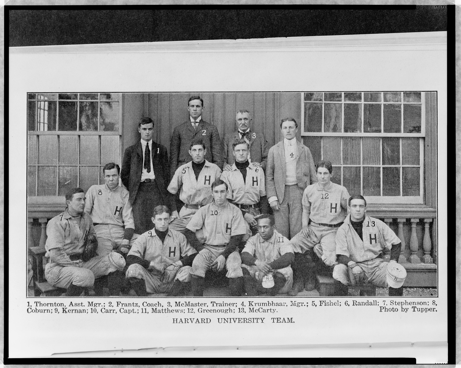 Harvard University Team, 1904, 1905 — historic photograph