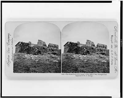 The Stone fort at El Caney, Cuba, after it was besieged and captured by U.S. troops
