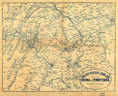 Civil War Map MD VA PA