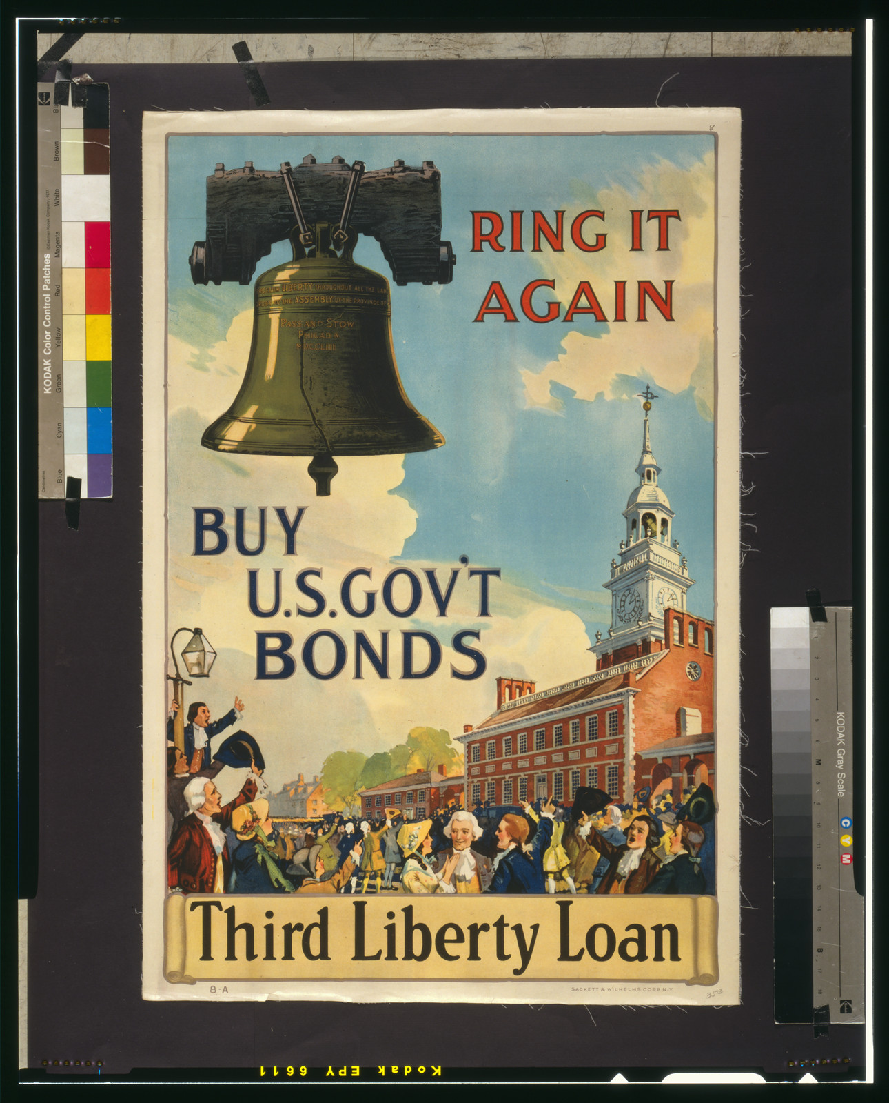 Ring it again Buy U.S. Gov't Bonds, Third Liberty Loan / Sackett & Wilhelms Corp., N.Y., [1917] — vintage poster
