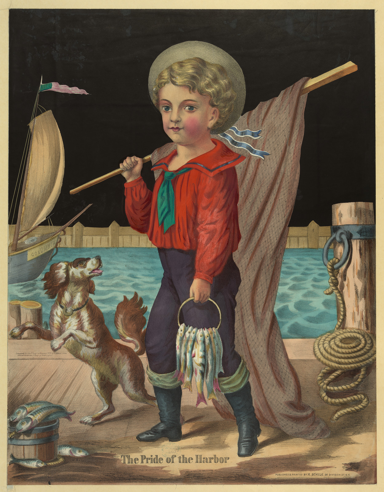 The pride of the harbor / H. Breul., N.Y. : Published & printed by H. Schile 36 Division St., c1874. — historic image