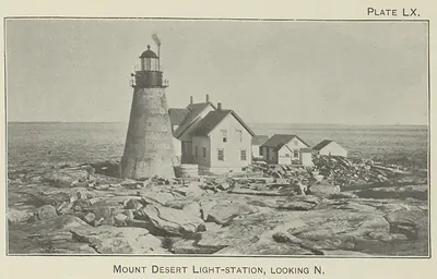Mount Desert Light-station, looking N.