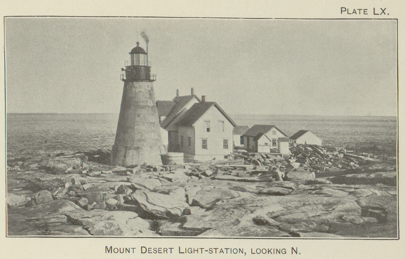 Mount Desert Light-station, looking N. — historic image