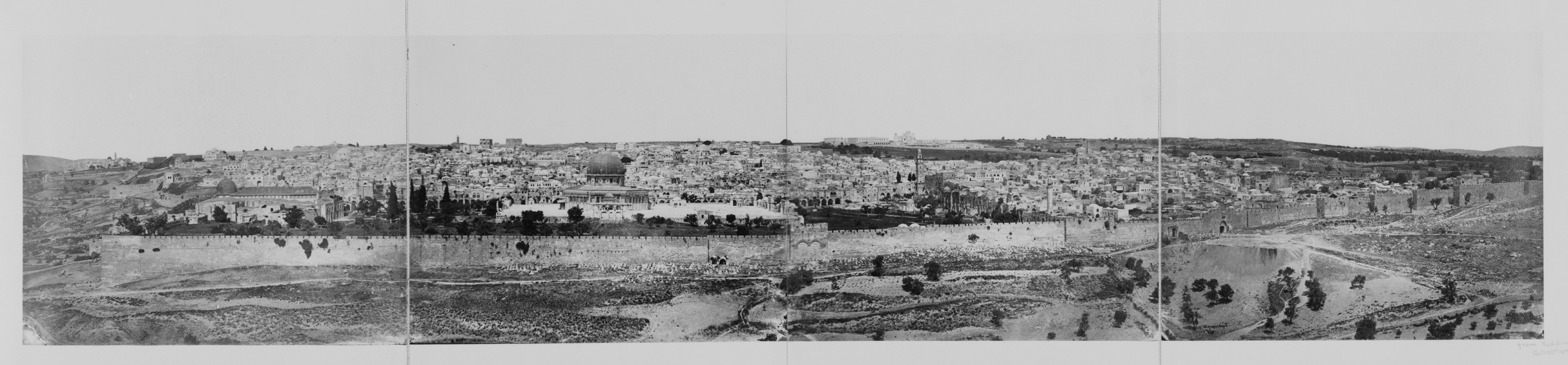 Panorama von Jerusalem, vom Oelberg aus gesehen, 186-? — historic photograph