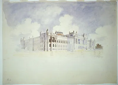 [Library of Congress, Washington, D.C. Exterior perspective rendering]