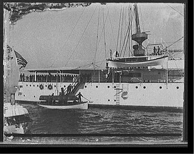 U.S.S. Olympia, visiting Admiral Dewey