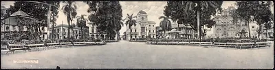 Cathedral Plaza, showing City Hall and Cathedral, Panama City