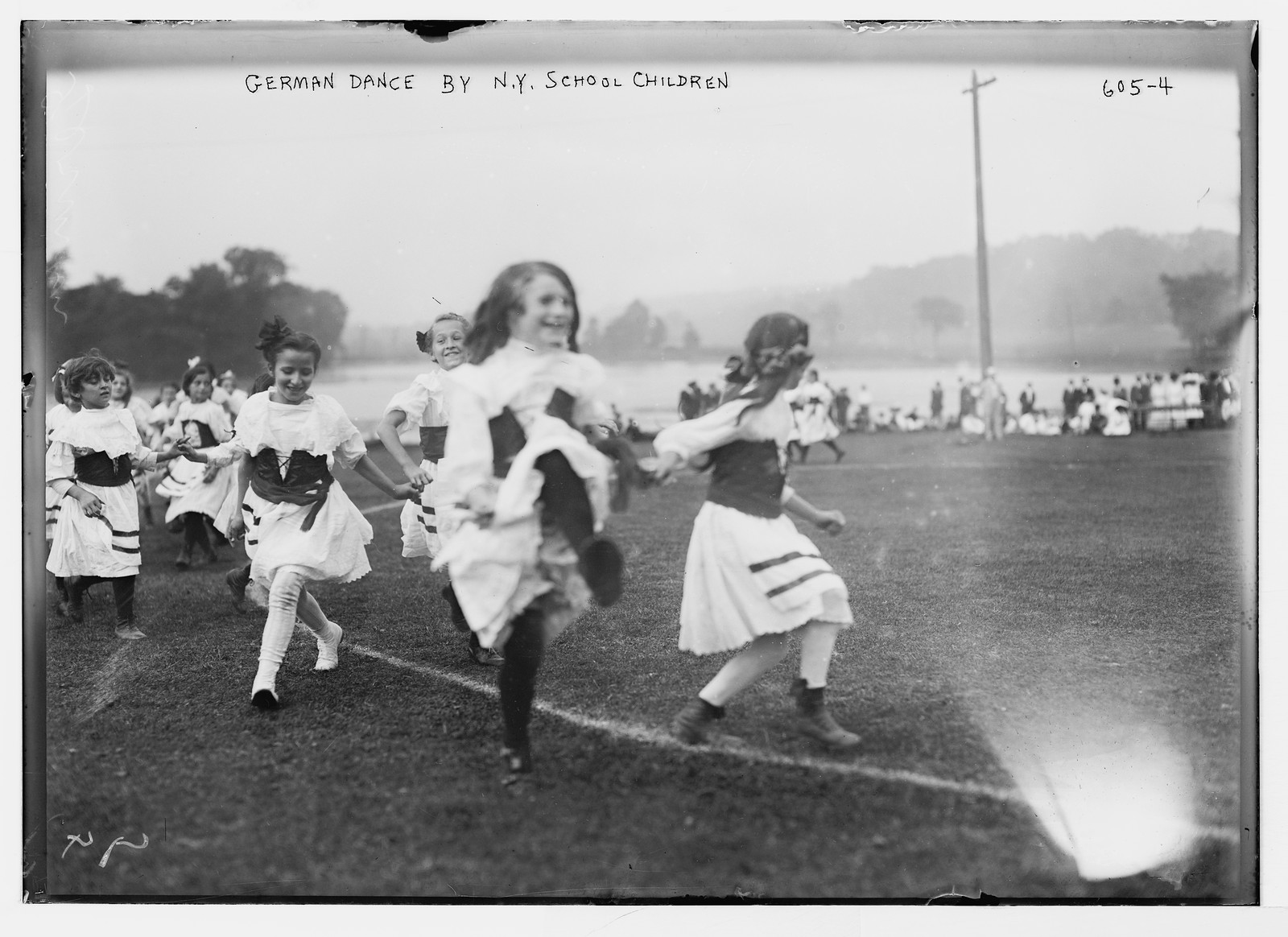 Playground Ass'n Meeting, German dance by N.Y. school children, New York, n/a — historic photograph