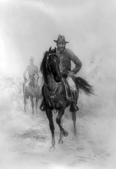 [Ulysses S. Grant, with cigar in his mouth, on horseback] / C.W. Reed.
