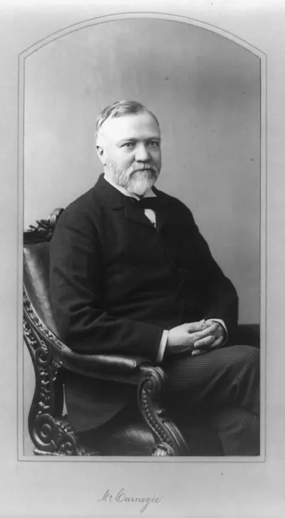 [Andrew Carnegie, three-quarter length portrait, seated, facing slightly right]