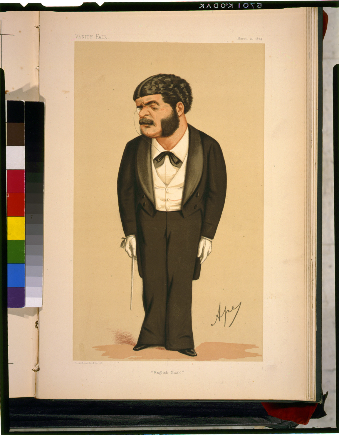 English music / Spy ; Vincent Brooks, Day & Son, Lith., [1874] — antique lithograph