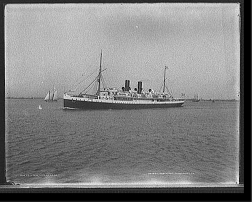 S.S. Sierra, Oceanic S.S. Co., c1900. — historic photograph