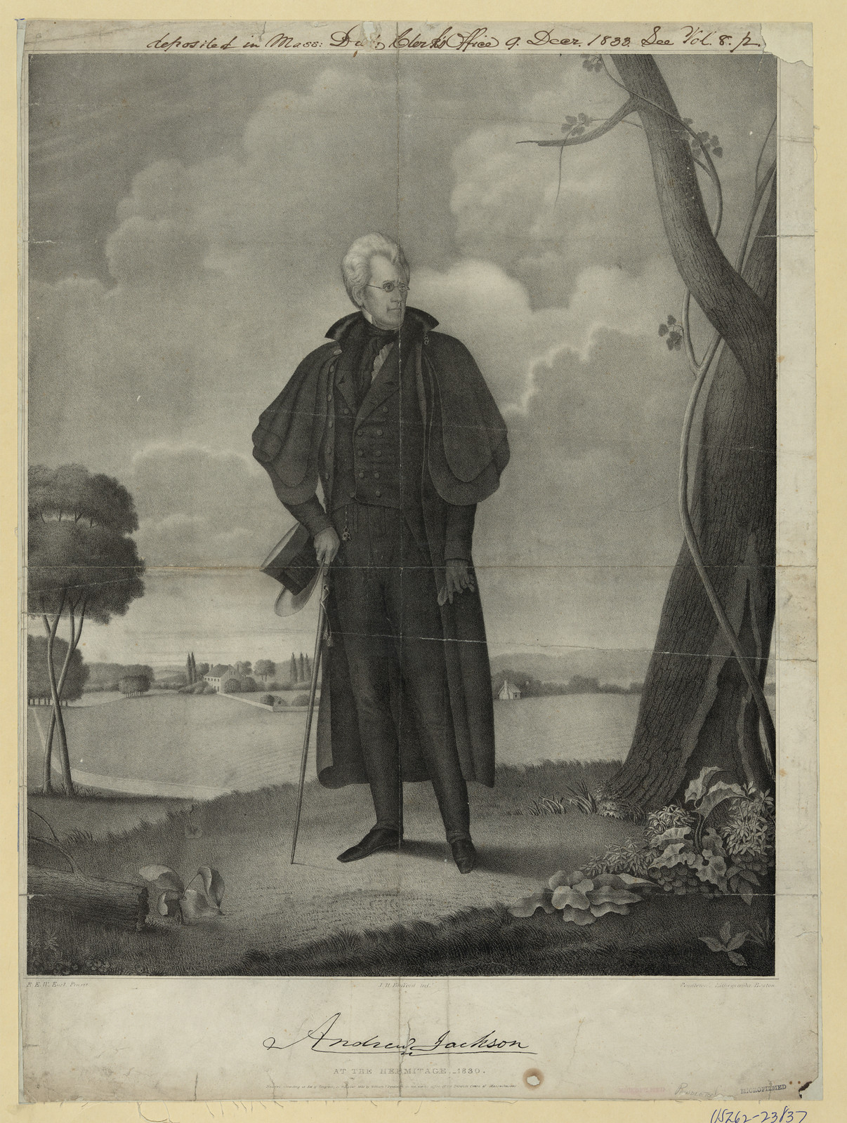 Andrew Jackson at the Hermitage, 1830 — historic image